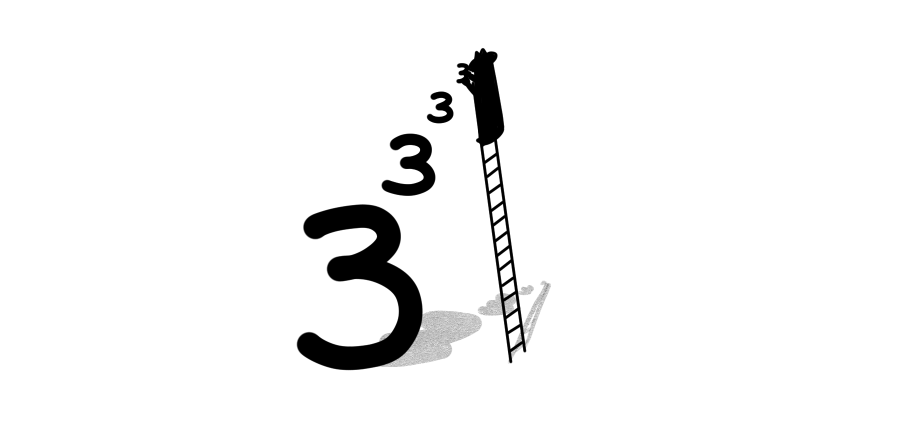 A stack of exponents